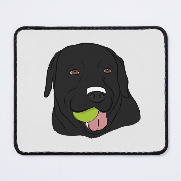 Item preview, Black Lab with Ball  designed and sold by rmcbuckeye.