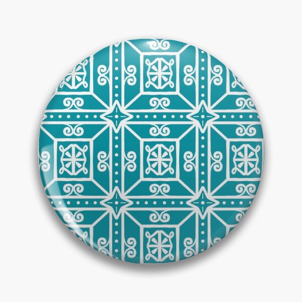 Item preview, Mosaic tile in lagoon blue designed and sold by Quick Brown Fox Canada.