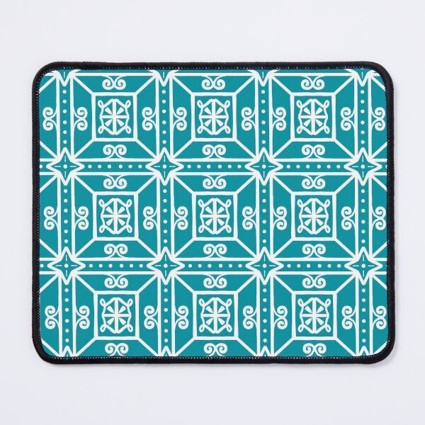 Item preview, Mosaic tile in lagoon blue designed and sold by Quick Brown Fox Canada.