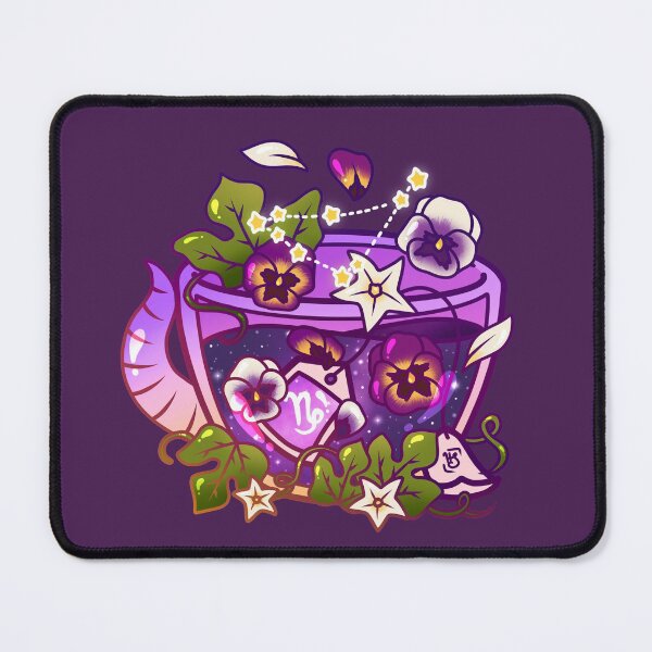 Capricorn Zodiac Teacup Mouse Pad