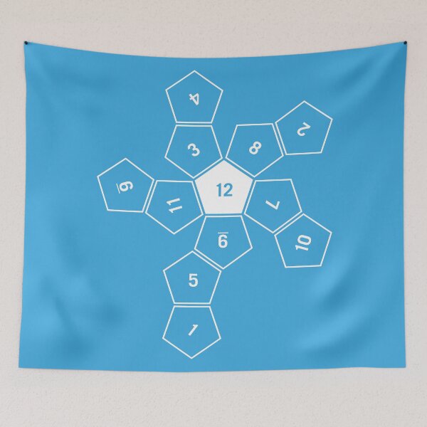 Item preview, Blue Unrolled D12 designed and sold by clarkstpress.