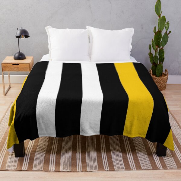 Item preview, Vertical Line Pattern Yellow Black and White Colors designed and sold by Cultradesign.