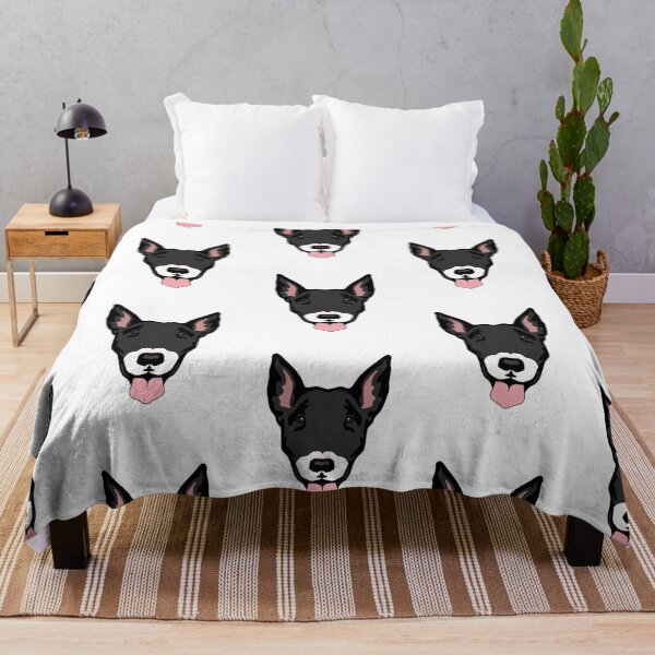 Item preview, White and Black Bull Terrier designed and sold by arisaidesigns.