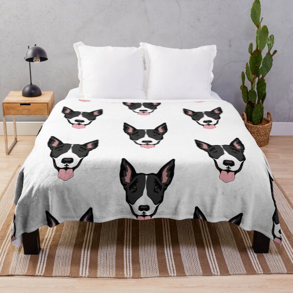 Item preview, White and Black Bull Terrier designed and sold by arisaidesigns.