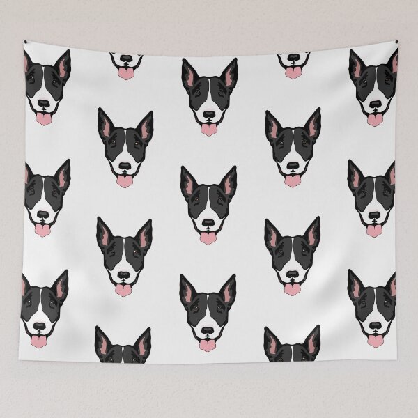 Item preview, White and Black Bull Terrier designed and sold by arisaidesigns.