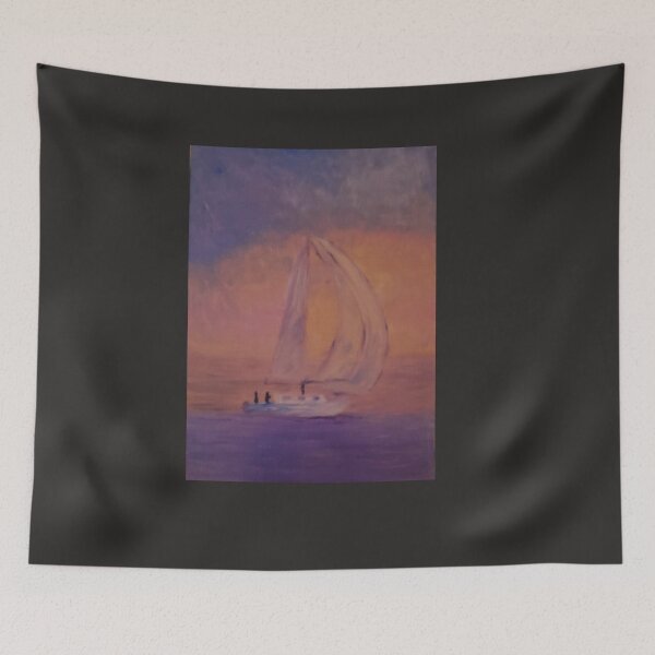 Item preview, Sailing Free oil painting by Tabitha Kremesec designed and sold by Tabitha Kremesec.