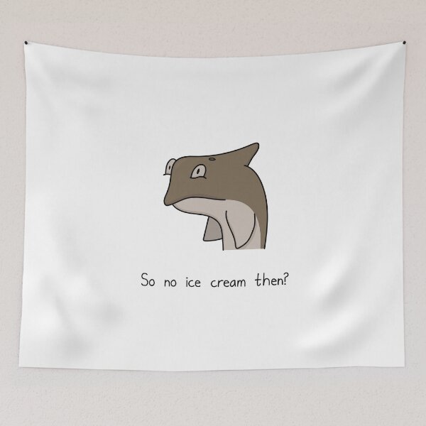Item preview, Delfín de tiempo triste - Sin helado designed and sold by SeanDontGetFish.