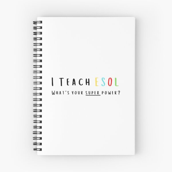 Item preview, I teach ESOL, what's your SUPER Power?? designed and sold by teez4dayz.