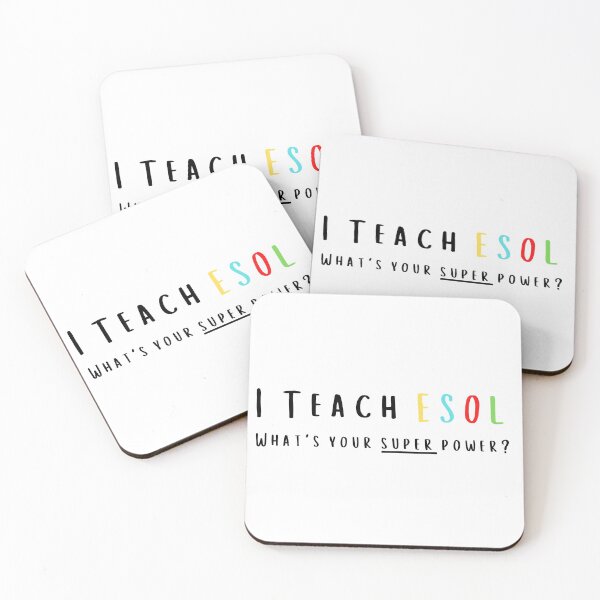 Item preview, I teach ESOL, what's your SUPER Power?? designed and sold by teez4dayz.