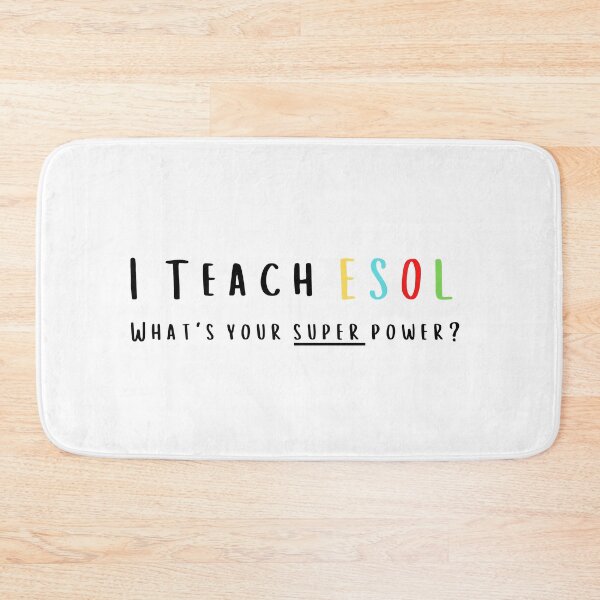 Item preview, I teach ESOL, what's your SUPER Power?? designed and sold by teez4dayz.