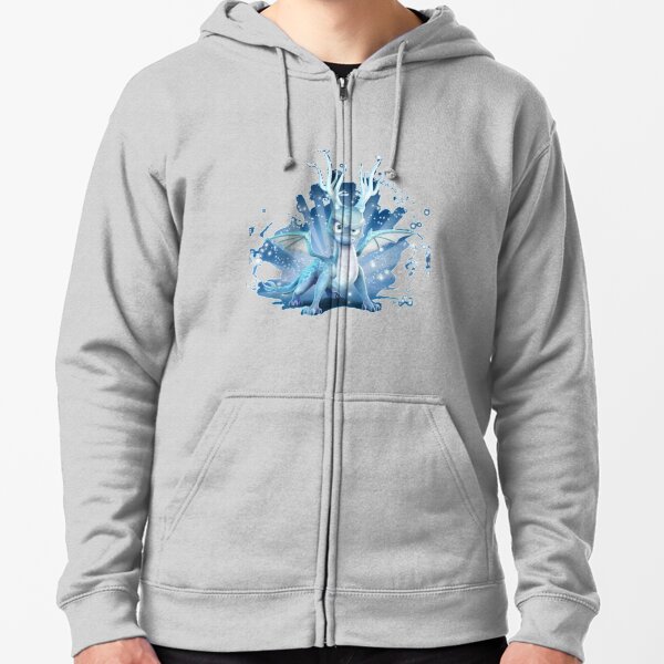 Spyro the dragon,frozen spyro Zipped Hoodie