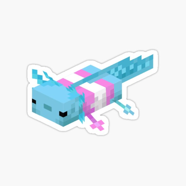 Vista previa del artículo con la obra «axolotl orgullo transgénero», diseñado y vendido por abbycat-1203.