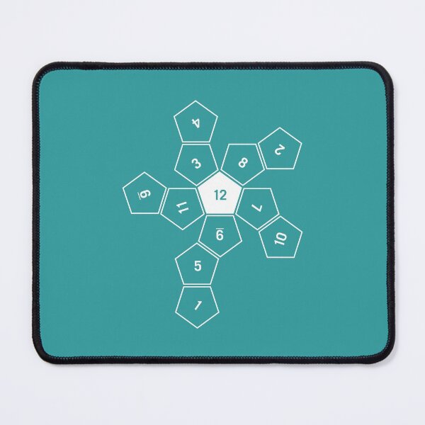 Item preview, Teal Unrolled D12 designed and sold by clarkstpress.