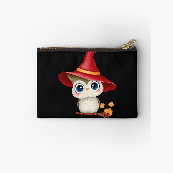 Item preview, Cute Little Baby Owl In Witch Hat Cartoon Design designed and sold by EarthArtDesigns.