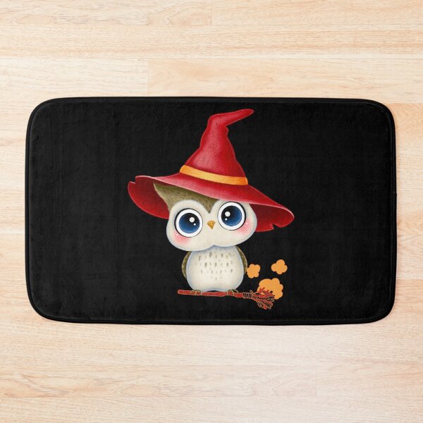 Item preview, Cute Little Baby Owl In Witch Hat Cartoon Design designed and sold by EarthArtDesigns.
