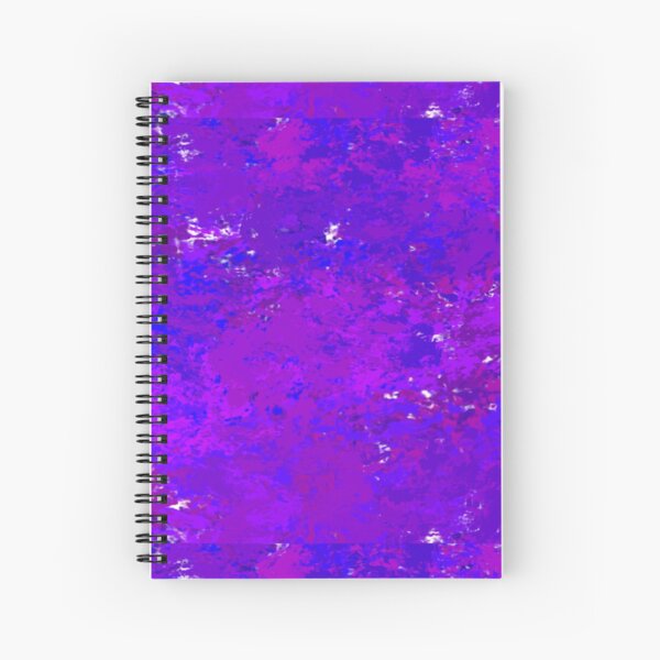 Purple splat Spiral Notebook