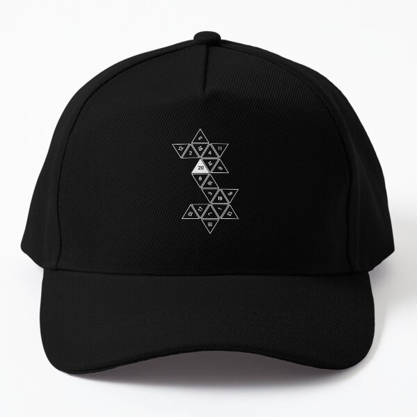 Red Unrolled D20 Baseball Cap