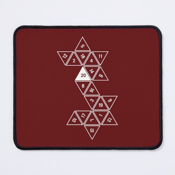 Item preview, Red Unrolled D20 designed and sold by clarkstpress.