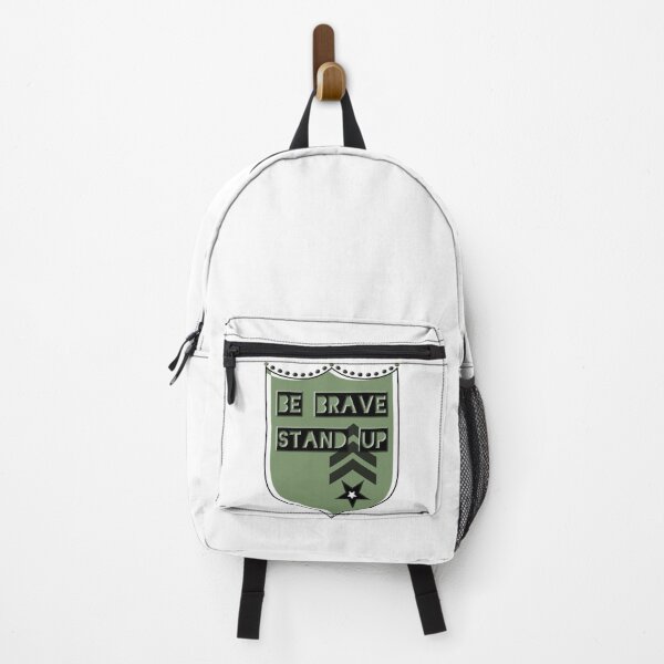 Item preview, Be brave and stand up badge designed and sold by Topmel.