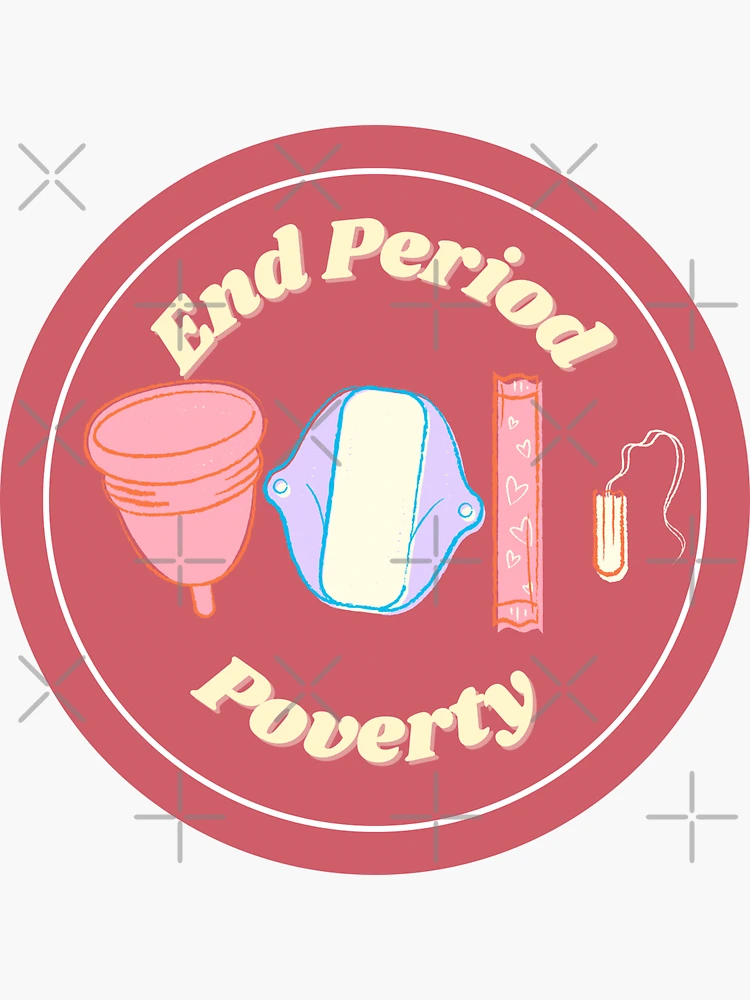 End Period Poverty Bloody Panty Sticker for Sale by maikamess