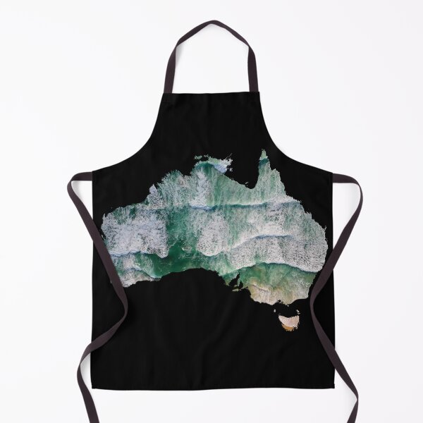 Item preview, Australia Map Ocean waves photography art designed and sold by aventi24.