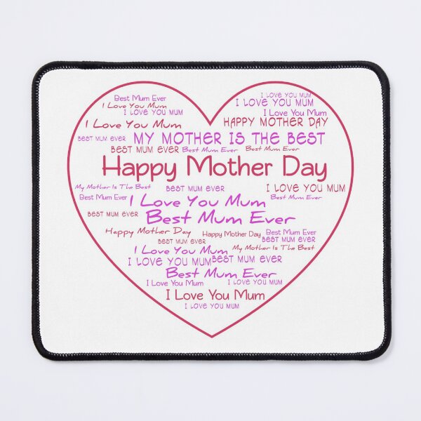 Item preview, Heart Shape Mother Day Words Art Love White Version designed and sold by darknessjeff86.