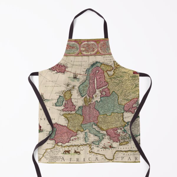 Item preview, Antique Map of Europe in 1665 designed and sold by ganje.
