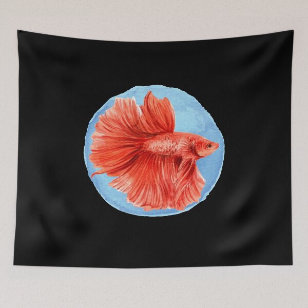 Item preview, Red Betta in Water designed and sold by SofThies.