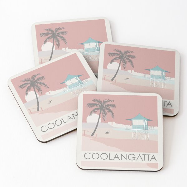 Item preview, Coolangatta beach Australia surf sunset  designed and sold by Mathildarts.