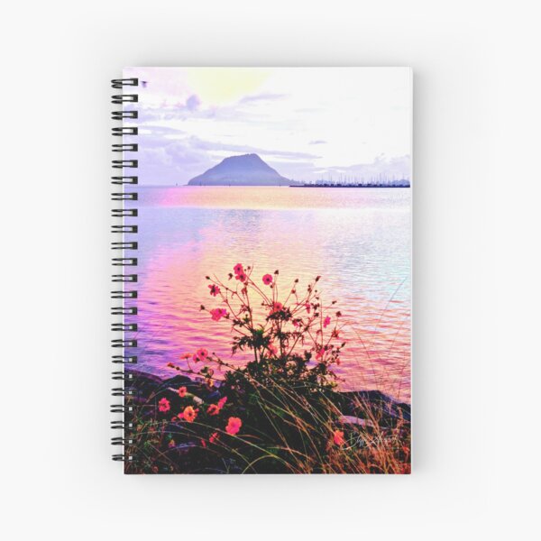 PINK FLOWER SUNRISE Spiral Notebook