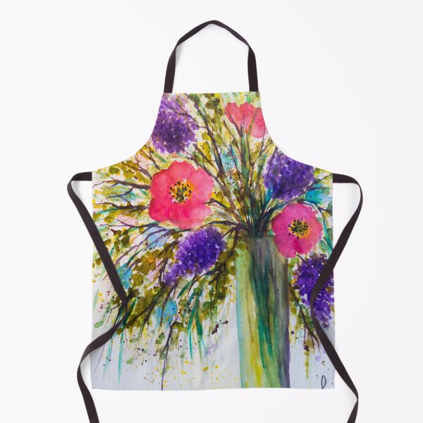 Item preview, Watercolor floral bouquet designed and sold by Red Witch Art.