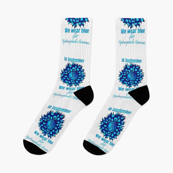 Item preview, Glitter blue flower in September we wear blue for hydrocephalus awareness sunflower- hydrocephalus awareness  designed and sold by Designs Of all kinds.