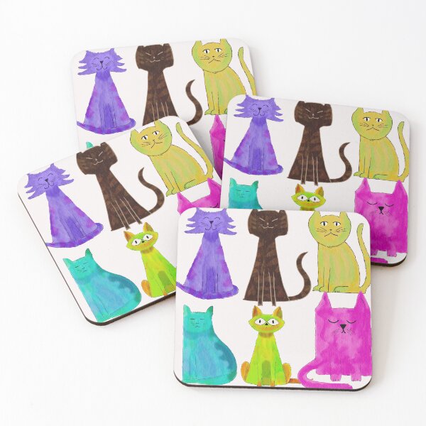 Item preview, Crazy Colorful Cats designed and sold by Lilmonsto.