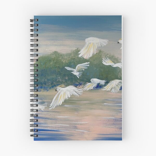 Item preview, Cockatoos over Cook's River designed and sold by Nataliewen.