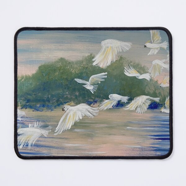 Item preview, Cockatoos over Cook's River designed and sold by Nataliewen.