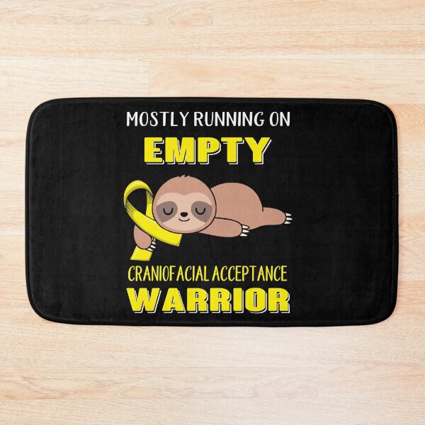 Item preview, Mostly Running On Empty Craniofacial Acceptance Warrior designed and sold by Brad-FI.