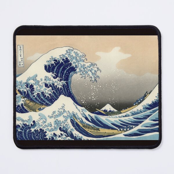 'The Great Wave Off Kanagawa' by Katsushika Hokusai (Reproduction) Mouse Pad