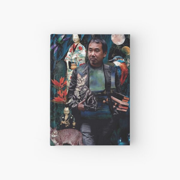 Haruki Murakami Japanese Writer Book Novel Cat 1Q84 Norwegian Wood Hardcover Journal