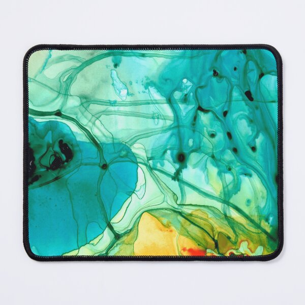 Item preview, Teal Aqua Art - Connected - Sharon Cummings designed and sold by Sharon Cummings Art.