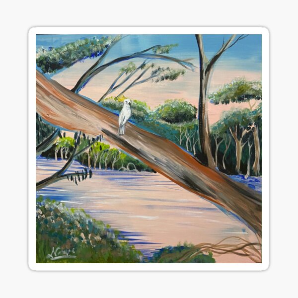 Item preview, Lone Cockatoo at Cook's River, Sydney designed and sold by Nataliewen.
