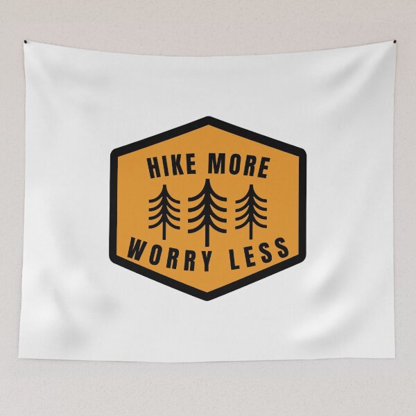 Item preview, Hike More, Worry Less, Spend Time with Trees designed and sold by Fiona-Lynn Designs.