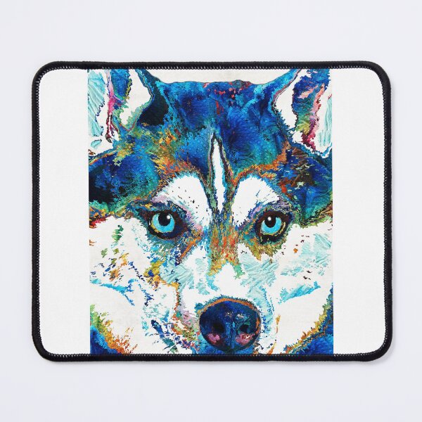 Item preview, Colorful Husky Dog Art by Sharon Cummings designed and sold by Sharon Cummings Art.