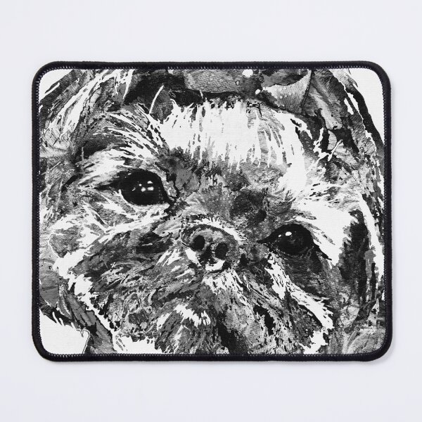 Item preview, Shih Tzu Dog Art In Black And White by Sharon Cummings designed and sold by Sharon Cummings Art.
