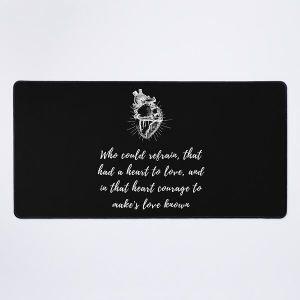 Item preview, Macbeth Shakespeare Quote Who could refrain, that had a heart to love designed and sold by violet-hope.