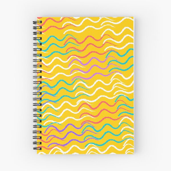 Item preview, Yellow colorful pop waves pattern designed and sold by cluelesspaula.