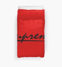 SUPREME, BLACK Duvet Cover