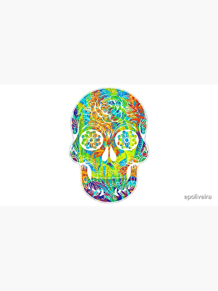 cool floral skull art by epoliveira