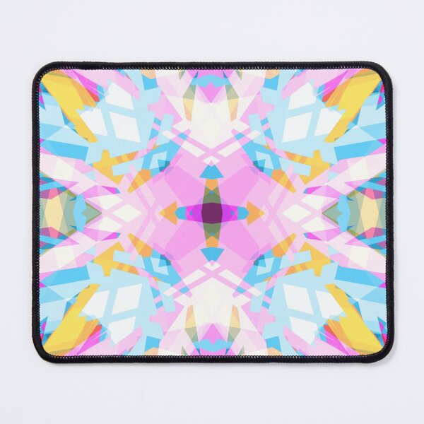 Item preview, Colorful Summer Blue Pink Yellow Geometric Star Pattern Mosaic designed and sold by PatternPerfect.