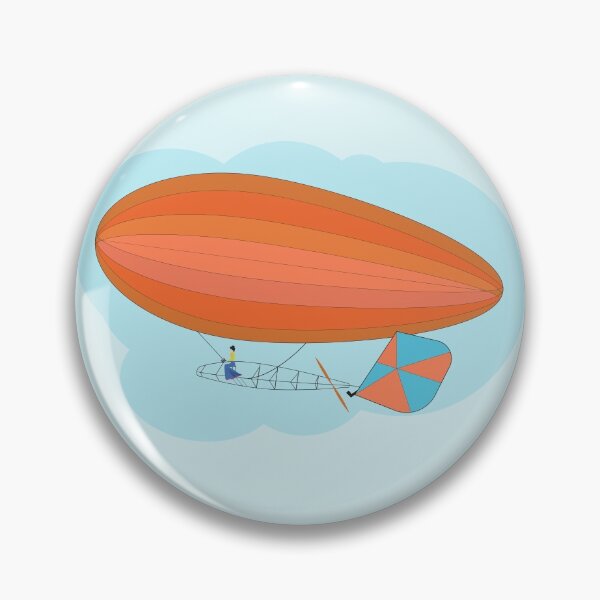 Item preview, Lady flying Santos Dumont’s dirigible 1903 designed and sold by Anna Lemos.