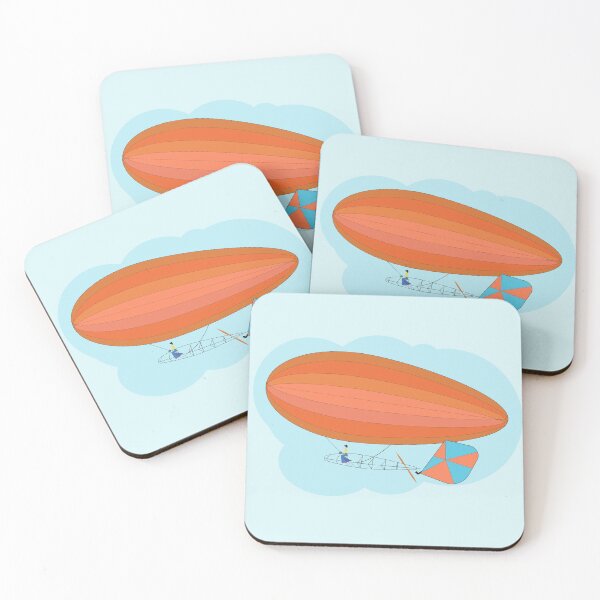 Item preview, Lady flying Santos Dumont’s dirigible 1903 designed and sold by Anna Lemos.